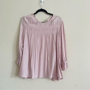 Maurices woman’s lilac peasant Blouse size M feminine casual chic prairie core